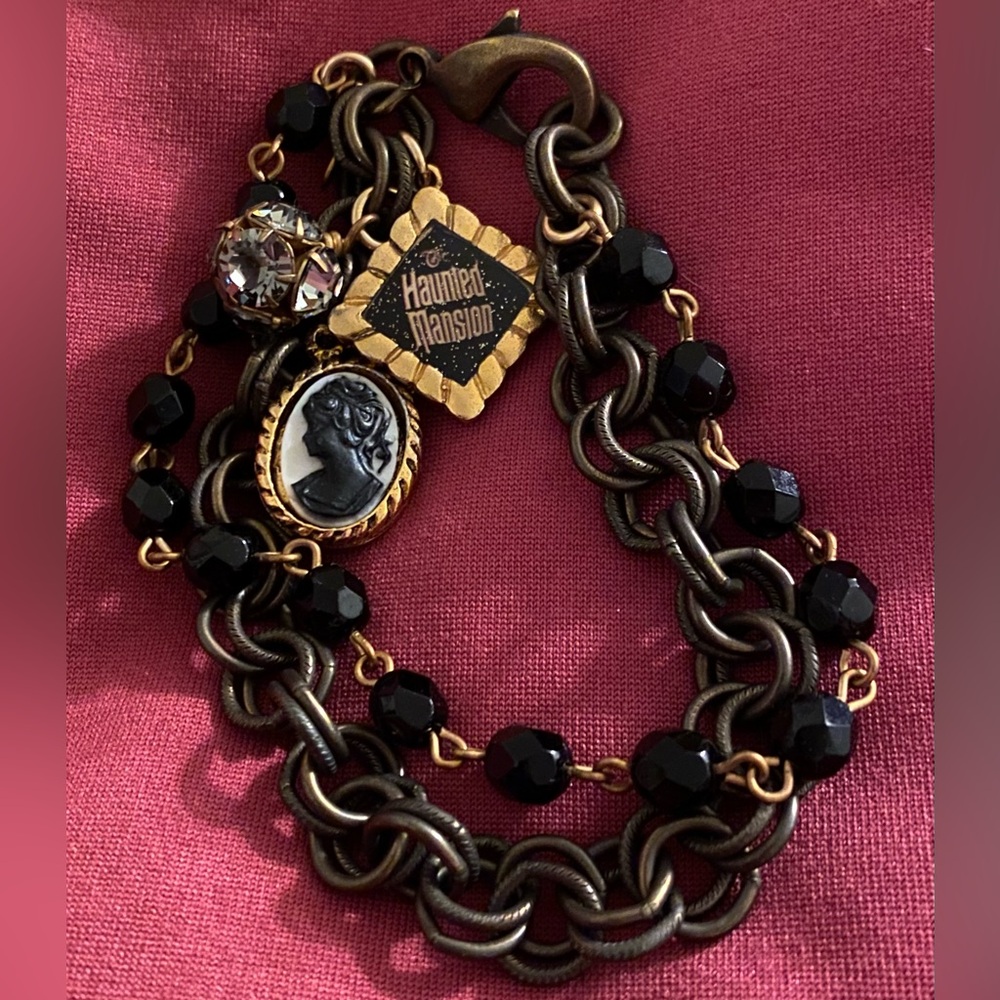 Disney Parks Haunted Mansion John Wind Maximal Art Charm Bracelet Jewelry